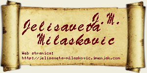 Jelisaveta Milašković vizit kartica